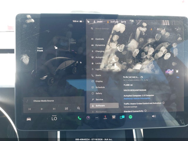 Aukcja sprzedaży 2019 Tesla Model 3 Long Range/mid Range/standard Range/standard Range Plus, vin: 5YJ3E1EA1KF302049, numer aukcji: 45645224