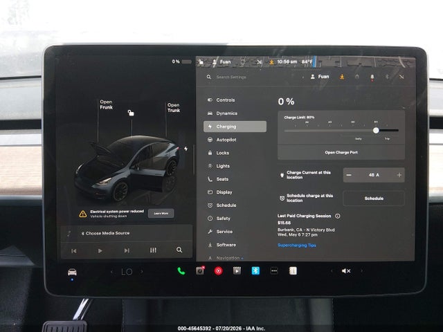 Aukcja sprzedaży 2025 Tesla Model Y Long Range Dual Motor Rear-wheel Drive, vin: 7SAYGDED9SF215319, numer aukcji: 45645392