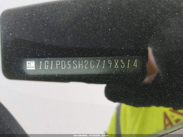 Auction sale of the 2012 Chevrolet Cruze Ls, vin: 1G1PD5SH2C7198314, lot number: 45645609