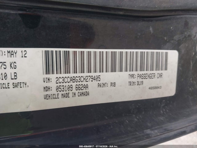 Aukcja sprzedaży 2012 Chrysler 300 S V6, vin: 2C3CCABG3CH279405, numer aukcji: 45645917