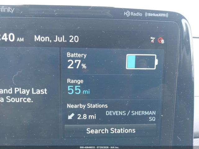 2021 Hyundai Kona Electric Ultimate მანქანა იყიდება აუქციონზე, vin: KM8K53AG6MU128597, აუქციონის ნომერი: 45646033