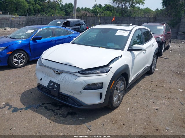 2021 Hyundai Kona Electric Ultimate მანქანა იყიდება აუქციონზე, vin: KM8K53AG6MU128597, აუქციონის ნომერი: 45646033