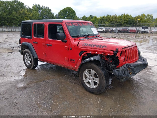 Продаж на аукціоні авто 2021 Jeep Wrangler Unlimited Sport S 4x4, vin: 1C4HJXDN8MW743104, номер лоту: 45646093