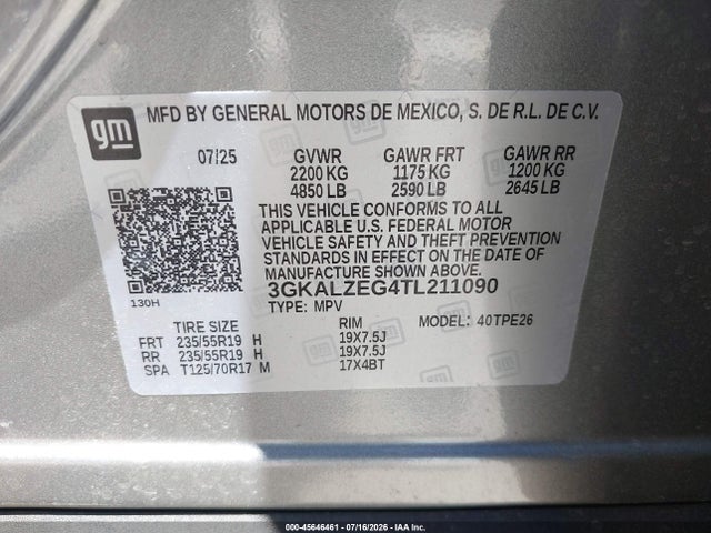 3GKALZEG4TL211090 GMC Terrain Awd Denali