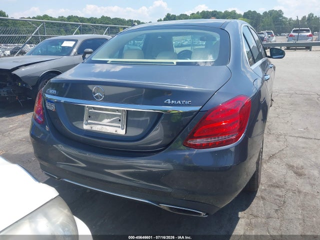 45646601 :رقم المزاد ، 55SWF4KB1FU038358 vin ، 2015 Mercedes-benz C 300 Luxury 4matic مزاد بيع