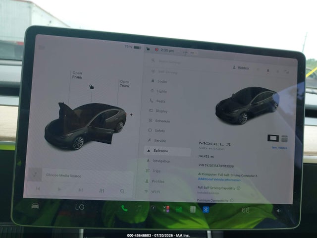 Продаж на аукціоні авто 2018 Tesla Model 3 Long Range/mid Range, vin: 5YJ3E1EA7JF163009, номер лоту: 45646603