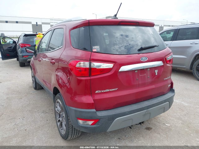 2019 Ford Ecosport Titanium მანქანა იყიდება აუქციონზე, vin: MAJ3S2KE1KC261656, აუქციონის ნომერი: 45647006
