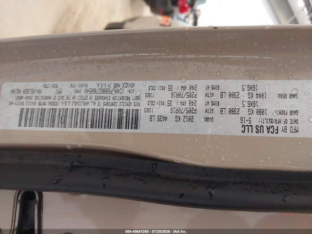 Продаж на аукціоні авто 2016 Jeep Patriot Sport, vin: 1C4NJPBB9GD760540, номер лоту: 45647280