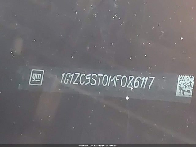 1G1ZC5ST0MF086117 Chevrolet Malibu Fwd 1fl