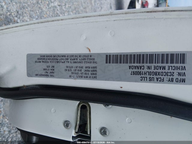 45647812 :رقم المزاد ، 2C3CDXBG0LH190097 vin ، 2020 Dodge Charger Sxt Rwd مزاد بيع