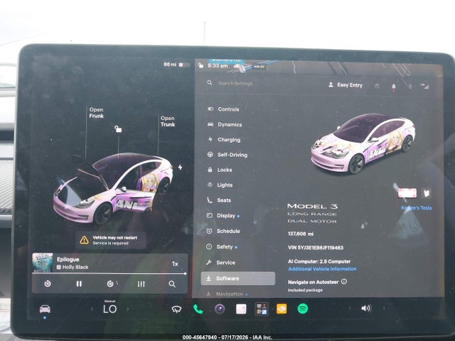 Tesla Model 3 Long Range/performance 2018 5YJ3E1EB6JF119463 Image 7