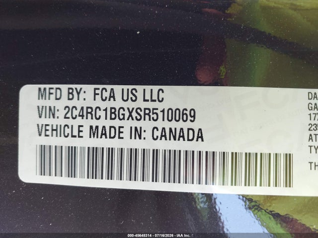 Chrysler Pacifica Select 2025 2C4RC1BGXSR510069 Image 9