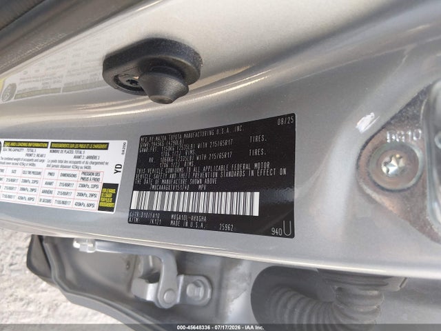 Продажа на аукционе авто 2026 Toyota Corolla Cross Le, vin: 7MUCAAAGXTV151740, номер лота: 45648336