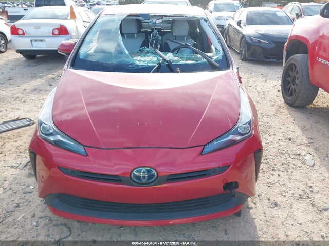 45648404 :رقم المزاد ، JTDKARFU1K3086232 vin ، 2019 Toyota Prius Xle مزاد بيع