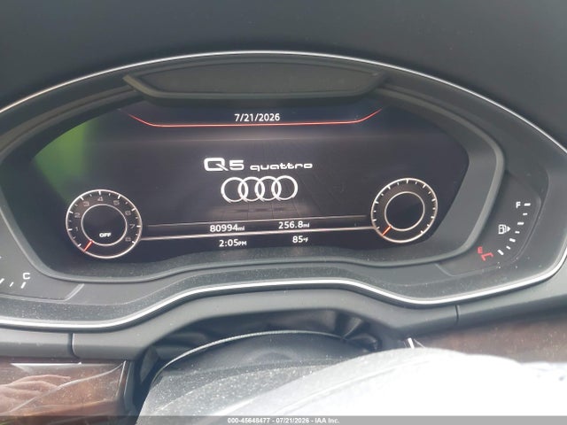 45648477 :رقم المزاد ، WA1BNAFY7J2211421 vin ، 2018 Audi Q5 2.0t Premium/2.0t Tech Premium مزاد بيع