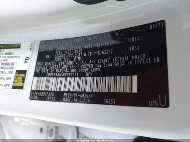 Toyota Corolla Cross Le 2023 7MUBAAAG5PV062224 Image 9