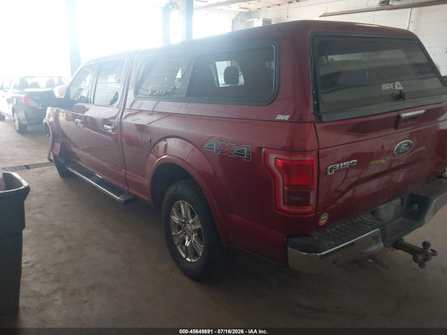 2016 Ford F-150 Lariat მანქანა იყიდება აუქციონზე, vin: 1FTFW1EGXGKD95419, აუქციონის ნომერი: 45648691