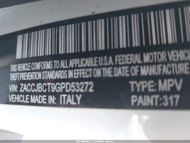 Jeep Renegade Trailhawk 2016 ZACCJBCT9GPD53272 Image 9