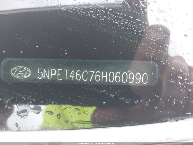 Продажа на аукционе авто 2006 Hyundai Sonata Gl, vin: 5NPET46C76H060990, номер лота: 45648978