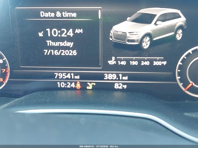 45649101 :رقم المزاد ، WA1LHAF77KD018565 vin ، 2019 Audi Q7 45 Premium/45 Se Premium مزاد بيع