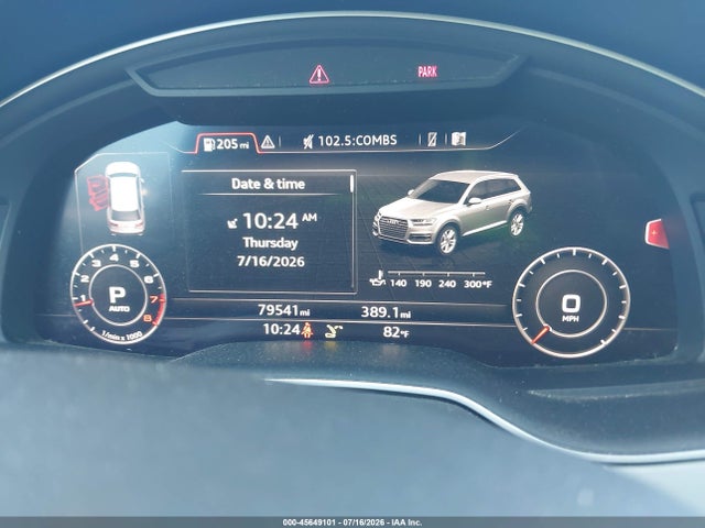 45649101 :رقم المزاد ، WA1LHAF77KD018565 vin ، 2019 Audi Q7 45 Premium/45 Se Premium مزاد بيع