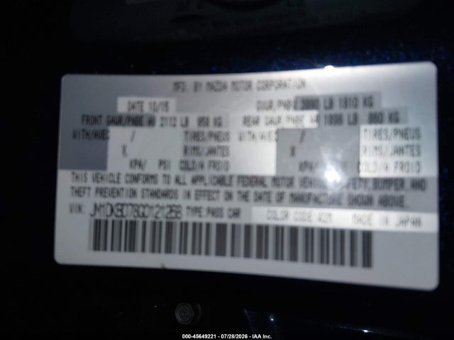 JM1DKBD78G0121268 Mazda Cx-3 Grand Touring