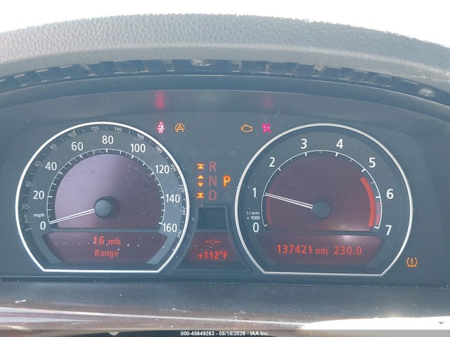 Продаж на аукціоні авто 2008 Bmw 750li, vin: WBAHN83538DT83590, номер лоту: 45649263
