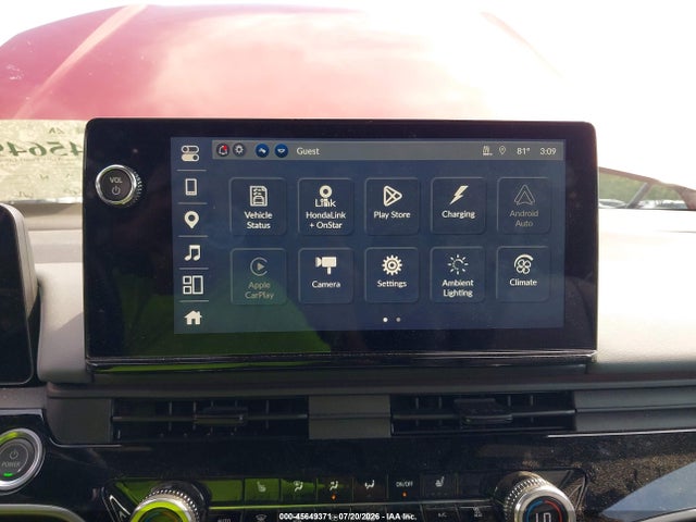 45649371 :رقم المزاد ، 3GPKHXRJ9RS511278 vin ، 2024 Honda Prologue Touring مزاد بيع