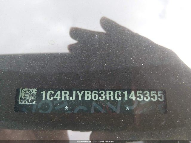 Aukcja sprzedaży 2024 Jeep Grand Cherokee 4xe, vin: 1C4RJYB63RC145355, numer aukcji: 45649444