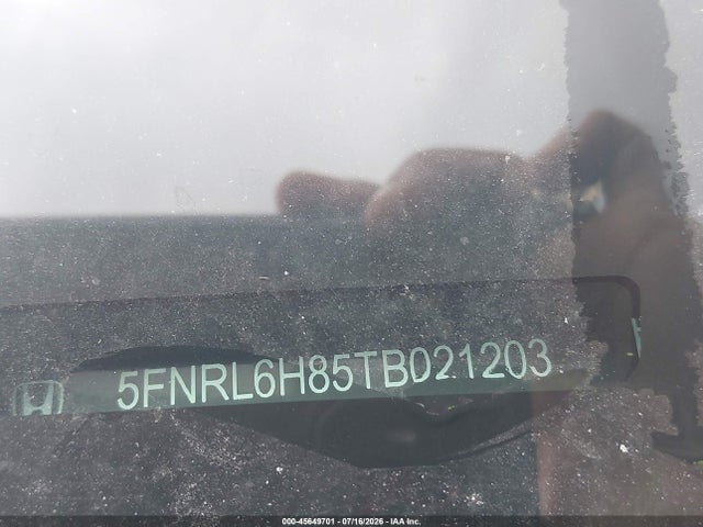 45649701 :رقم المزاد ، 5FNRL6H85TB021203 vin ، 2026 Honda Odyssey Touring مزاد بيع