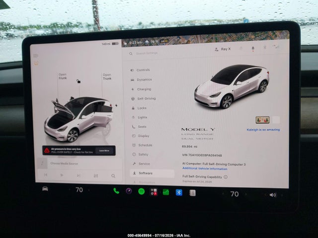7SAYGDEE8PA094148 Tesla Model Y Awd/long Range Dual Motor All-wheel Drive