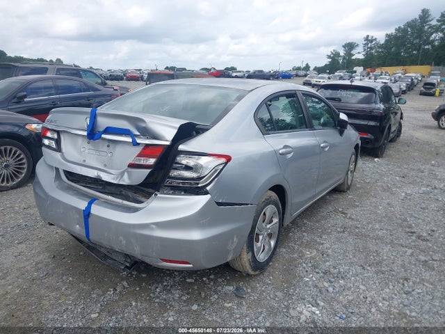 2013 Honda Civic Lx მანქანა იყიდება აუქციონზე, vin: 2HGFB2F5XDH593100, აუქციონის ნომერი: 45650148