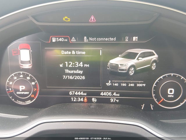 Продаж на аукціоні авто 2019 Audi Q7 55 Premium/55 Se Premium, vin: WA1LAAF71KD034622, номер лоту: 45650159