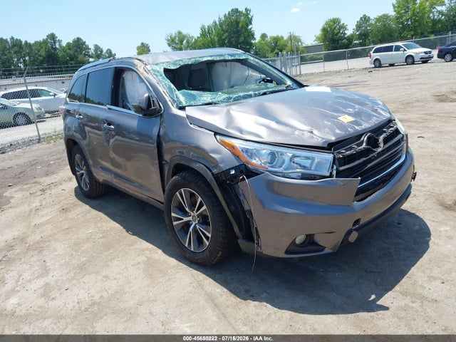 Aukcja sprzedaży 2016 Toyota Highlander Xle V6, vin: 5TDJKRFH4GS265446, numer aukcji: 45650222