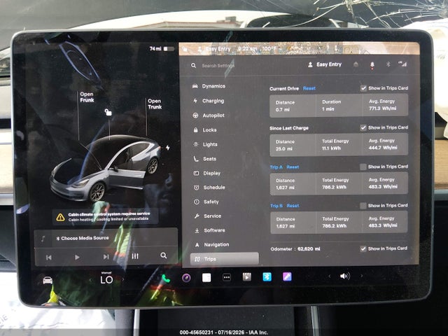Продажа на аукционе авто 2020 Tesla Model 3, vin: 5YJ3E1EA5LF799060, номер лота: 45650231