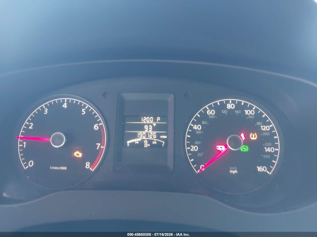 2012 Volkswagen Jetta 2.0l S მანქანა იყიდება აუქციონზე, vin: 3VW2K7AJ8CM462405, აუქციონის ნომერი: 45650308