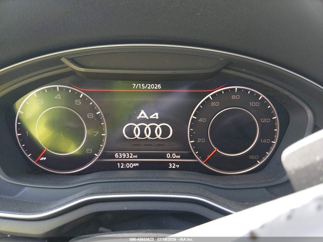 2019 Audi A4 40 Premium მანქანა იყიდება აუქციონზე, vin: WAUHMAF46KA108446, აუქციონის ნომერი: 45650625