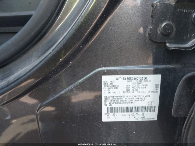 2FMPK4G9XHBC46113 Ford EDGE SE