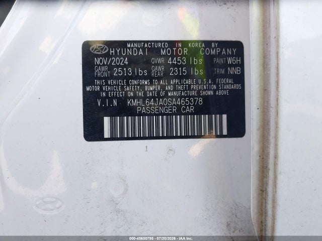 Hyundai SONATA SEL 2025 KMHL64JA0SA465378 Image 9