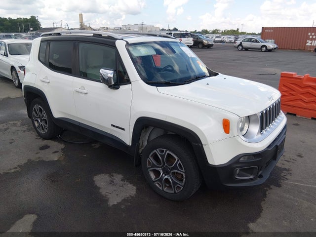 Продаж на аукціоні авто 2016 Jeep Renegade Limited, vin: ZACCJBDT3GPD16846, номер лоту: 45650973