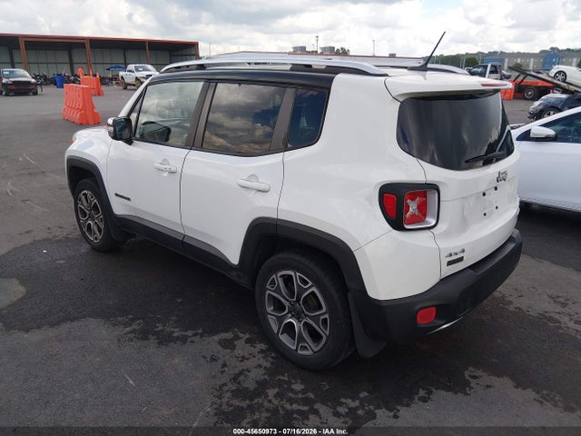 Продаж на аукціоні авто 2016 Jeep Renegade Limited, vin: ZACCJBDT3GPD16846, номер лоту: 45650973