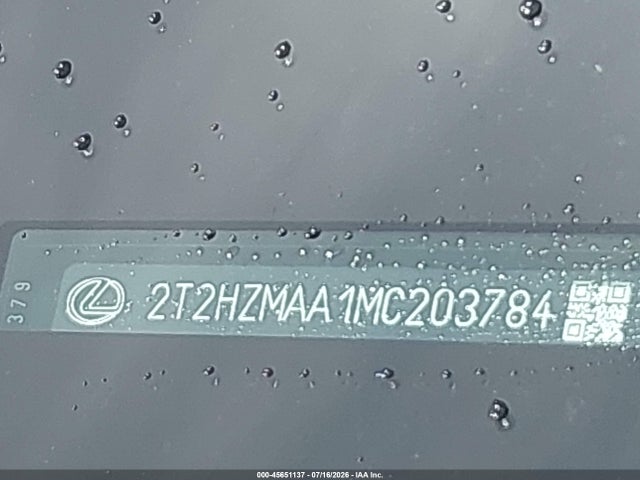 2021 Lexus Rx 350 მანქანა იყიდება აუქციონზე, vin: 2T2HZMAA1MC203784, აუქციონის ნომერი: 45651137