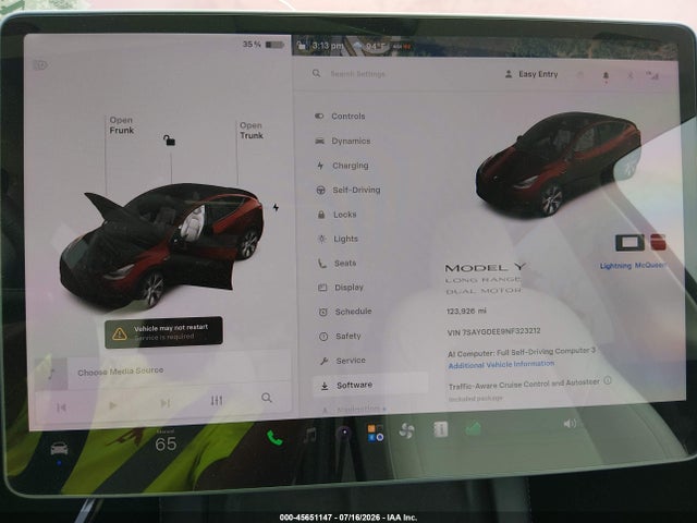 7SAYGDEE9NF323212 Tesla Model Y Long Range Dual Motor All-wheel Drive
