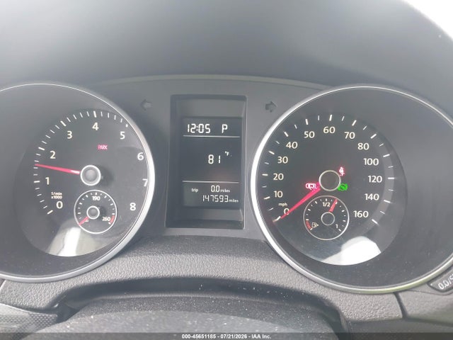 45651185 :رقم المزاد ، 3VWPP7AJ5CM623039 vin ، 2012 Volkswagen Jetta Sportwagen 2.5l S مزاد بيع