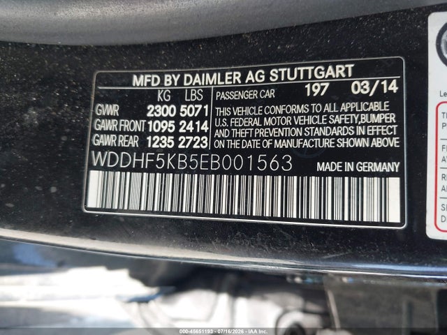 Mercedes-Benz E 350 2014 WDDHF5KB5EB001563 Image 9