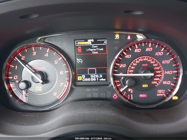 Subaru Wrx Limited 2015 JF1VA1G65F9824640 Image 7
