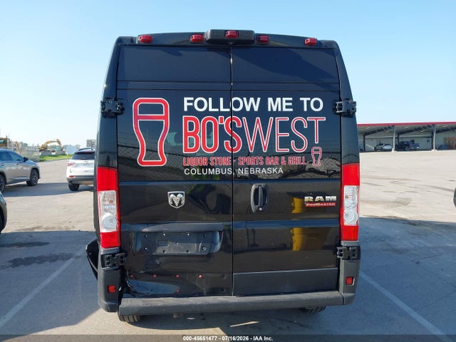 2021 Ram Promaster 2500 High Roof 159 Wb მანქანა იყიდება აუქციონზე, vin: 3C6LRVDG4ME538230, აუქციონის ნომერი: 45651477