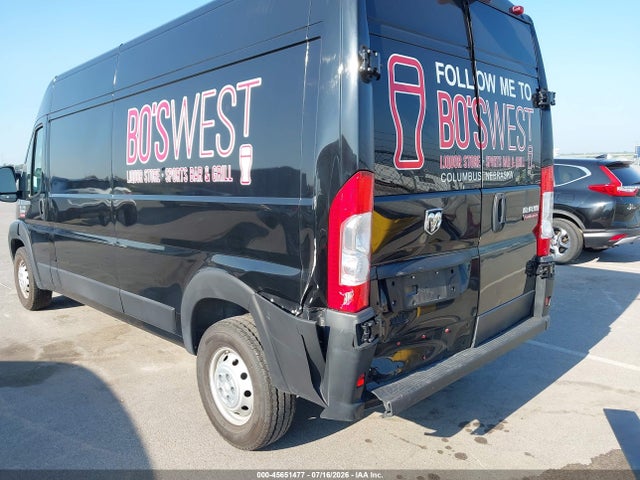 2021 Ram Promaster 2500 High Roof 159 Wb მანქანა იყიდება აუქციონზე, vin: 3C6LRVDG4ME538230, აუქციონის ნომერი: 45651477
