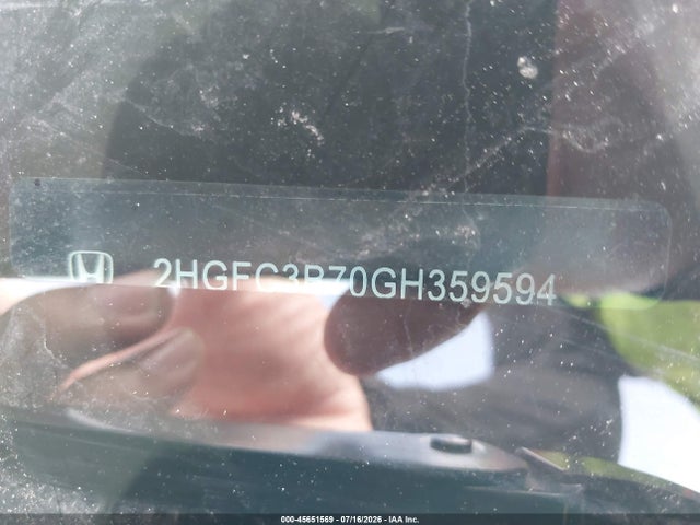 2HGFC3B70GH359594 Honda Civic Ex-l