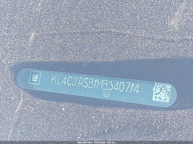 Продажа на аукционе авто 2021 Buick Encore Fwd Preferred, vin: KL4CJASB1MB340714, номер лота: 45651585
